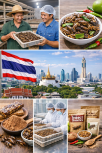 การเติบโตของตลาดแมลงในไทย