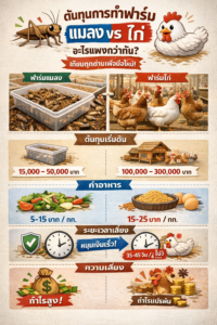 ไก่และแมลง