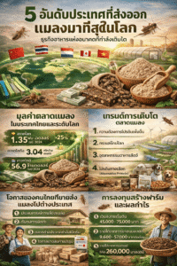 ประเทศที่ส่งออกแมลงมากที่สุด